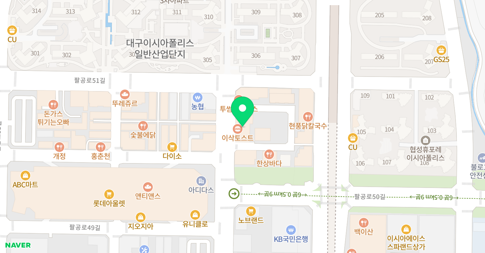 헤이키즈아트 학원 위치