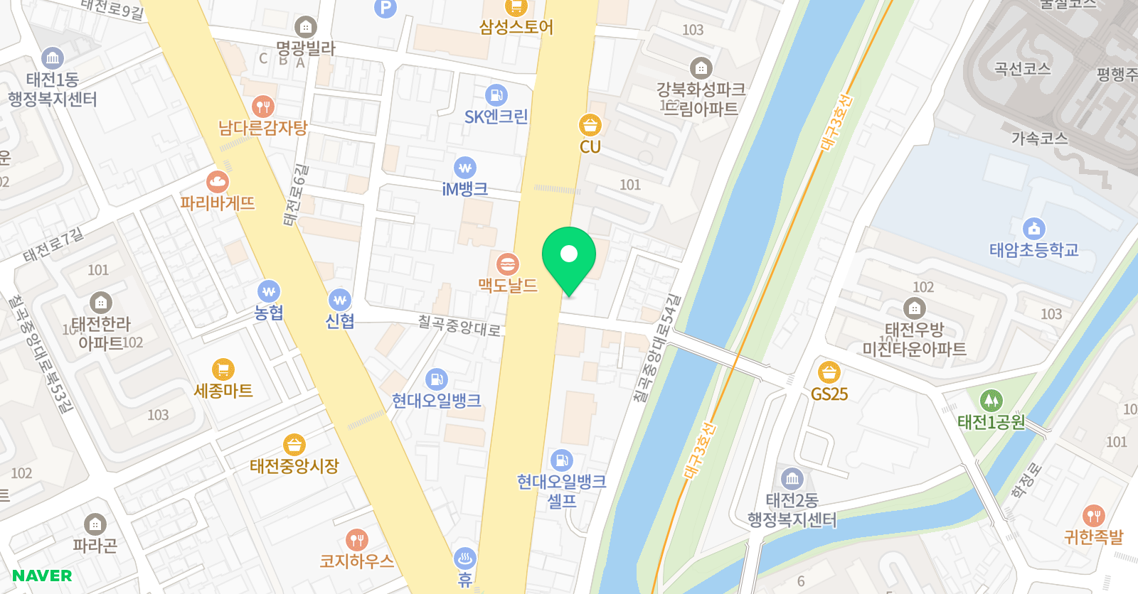 더퍼스트 영어수학학원 위치