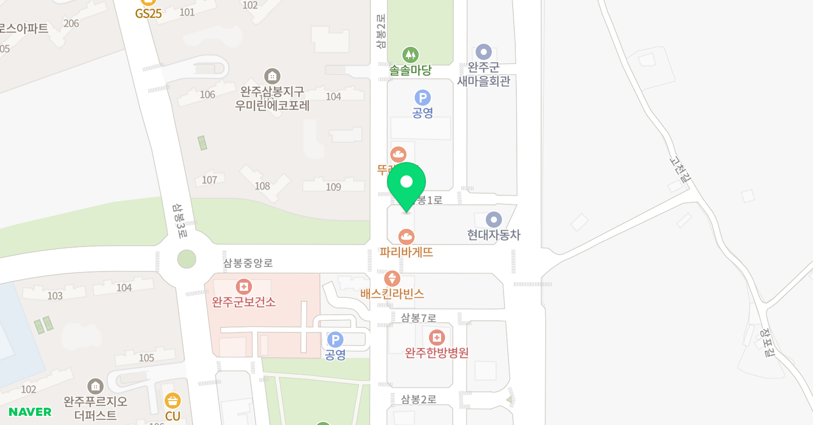 뮤앤 음악학원 위치