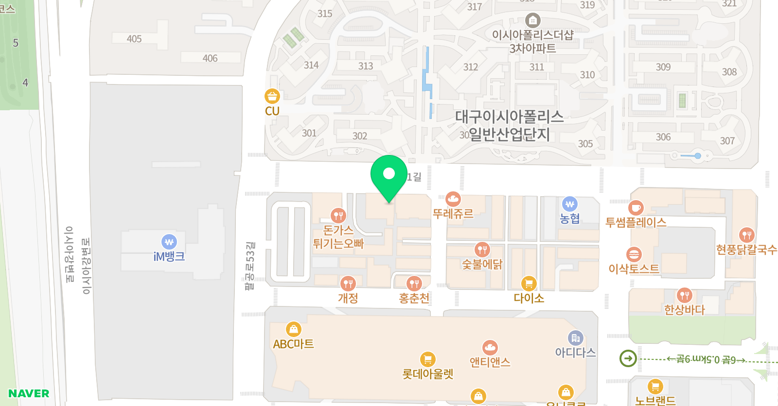 아트앤하트 미술학원 이시아폴리스 위치