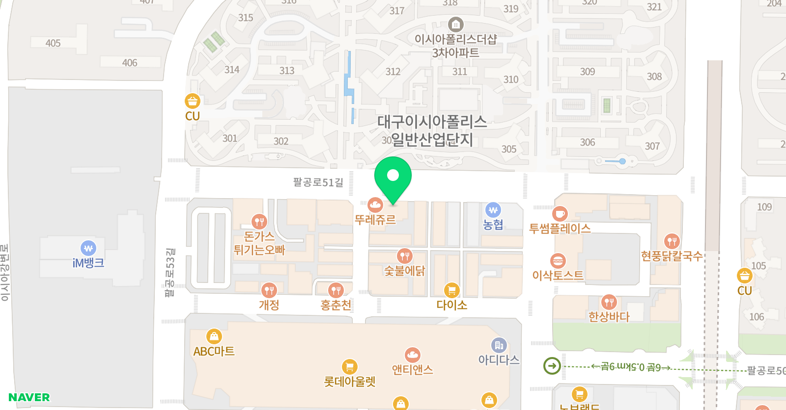 손앤샘 수학학원 위치