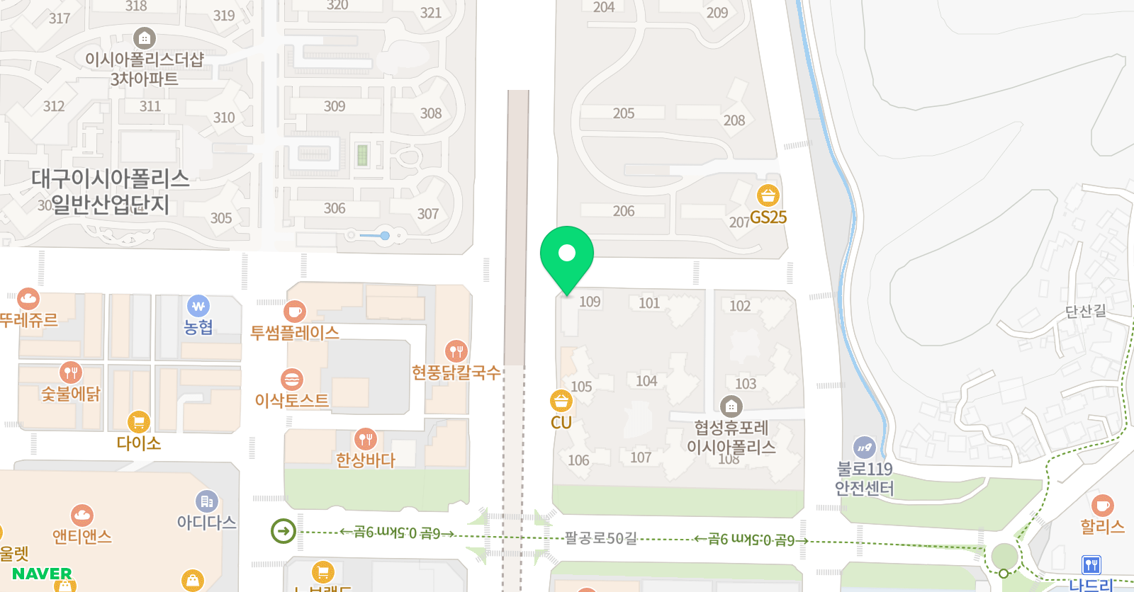 더베스트 영어 위치
