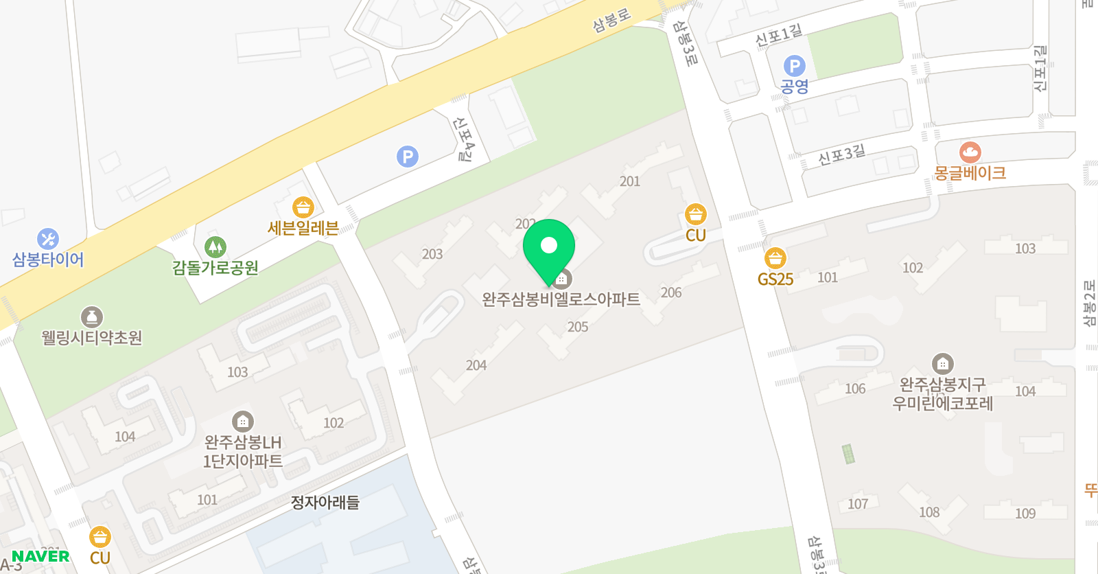뮤엠 영어 삼봉비엘로스NEST 위치