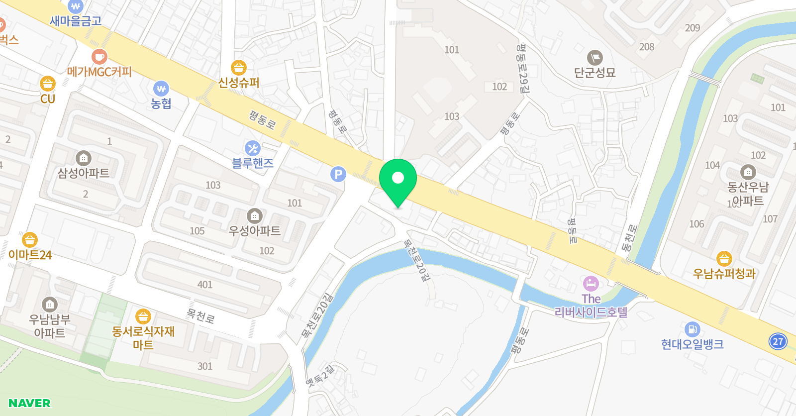 비상아이비츠 우리시대 학원 위치