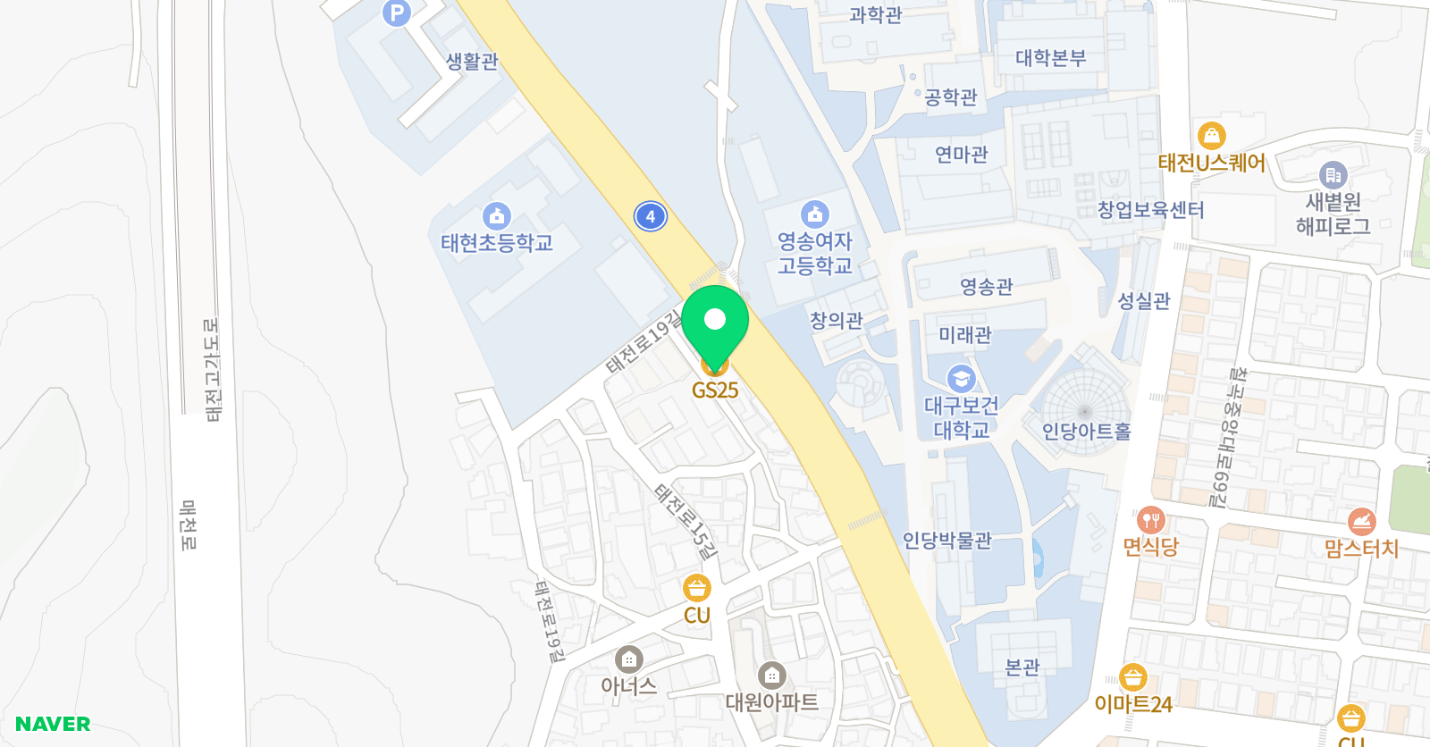 한누리 태권도장 JB줄넘기클럽 위치
