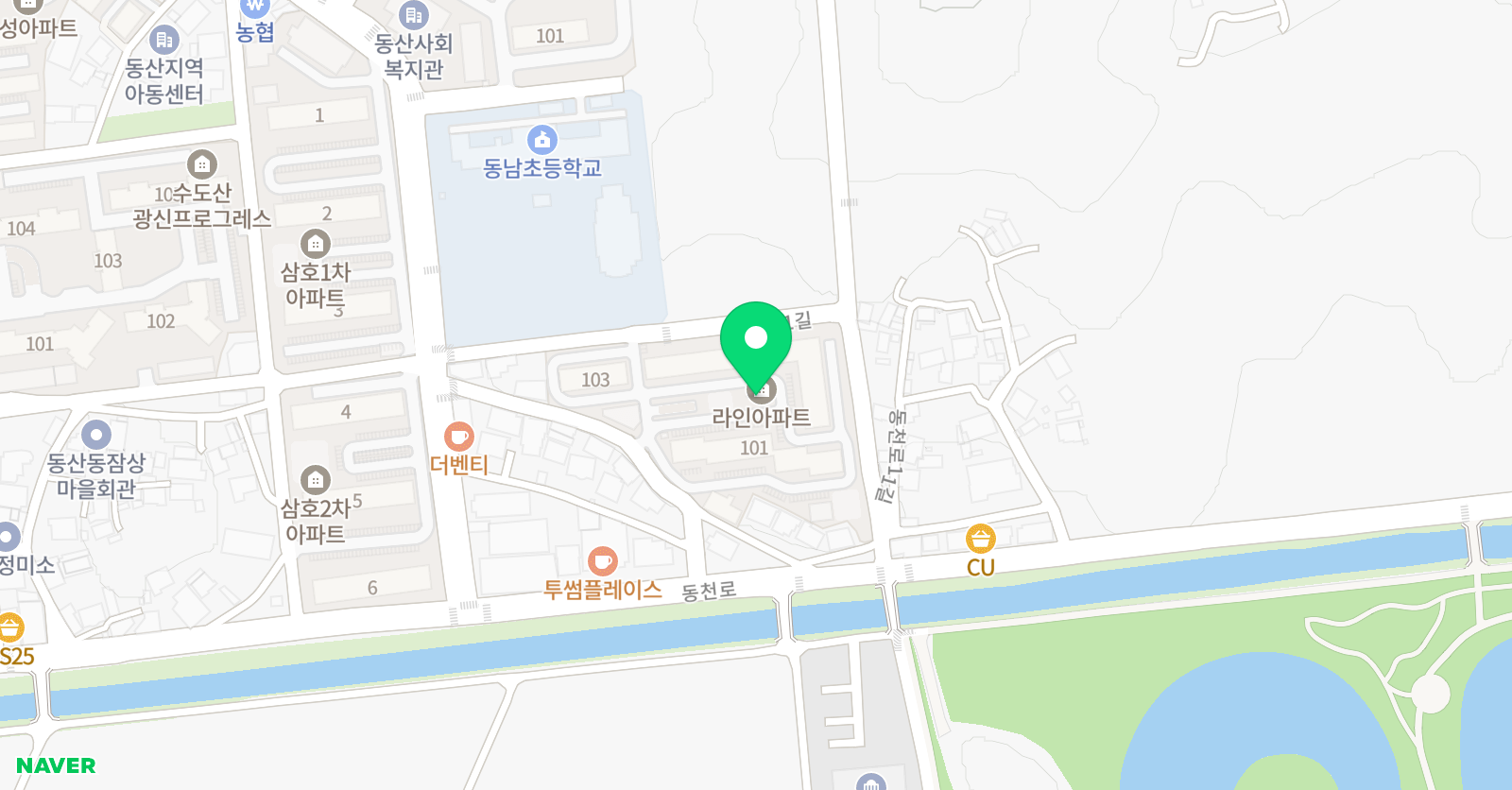 푸르넷공부방 동산점 위치
