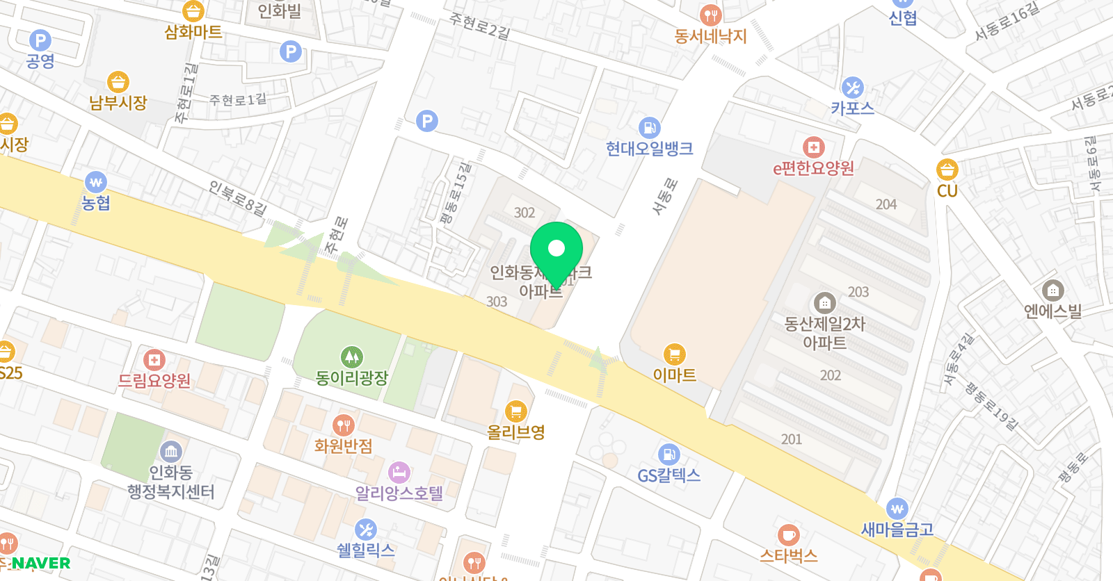 EiE 고려대 어학원 익산동산캠퍼스 위치