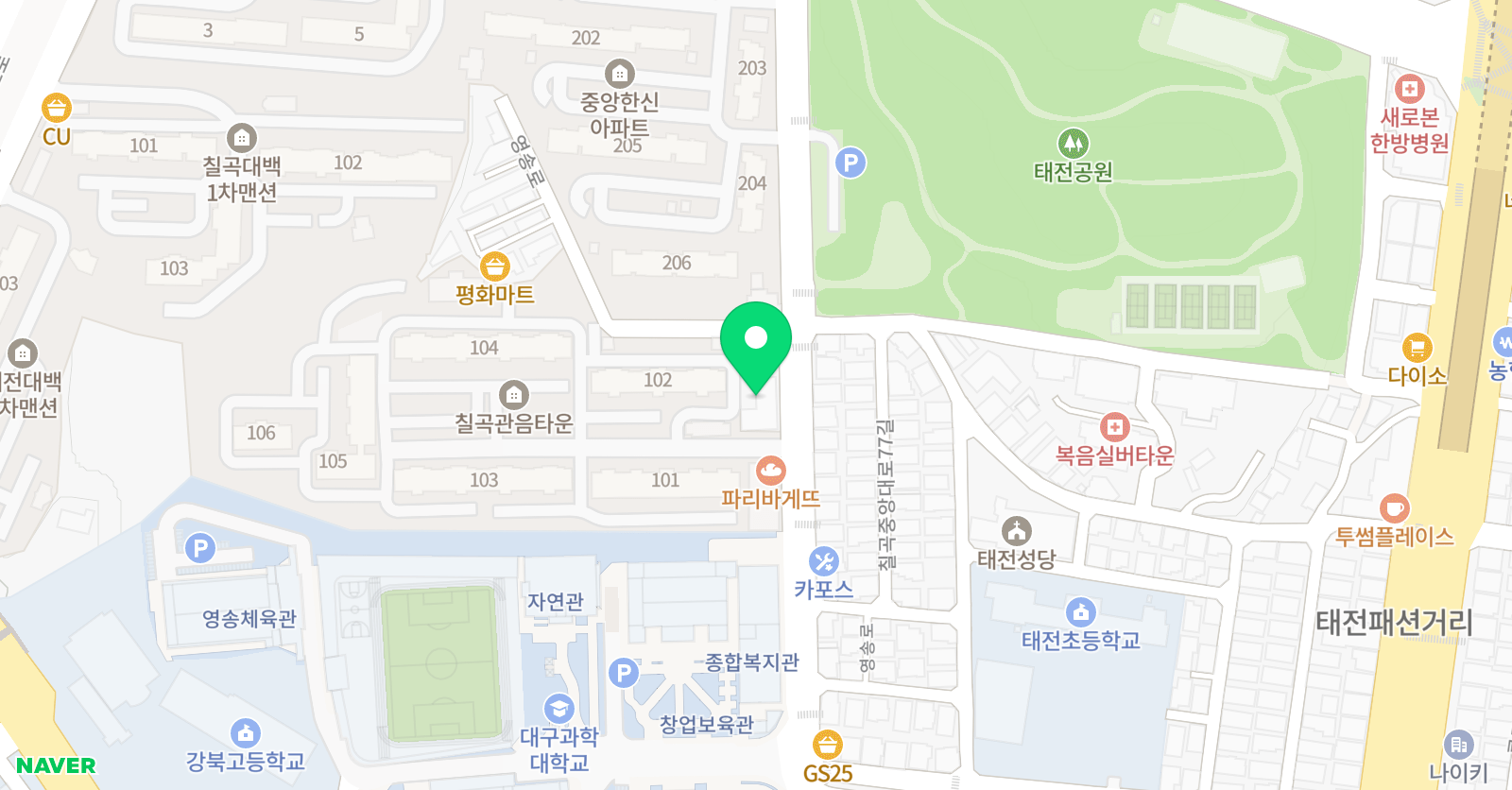 어울림 태권도장 위치