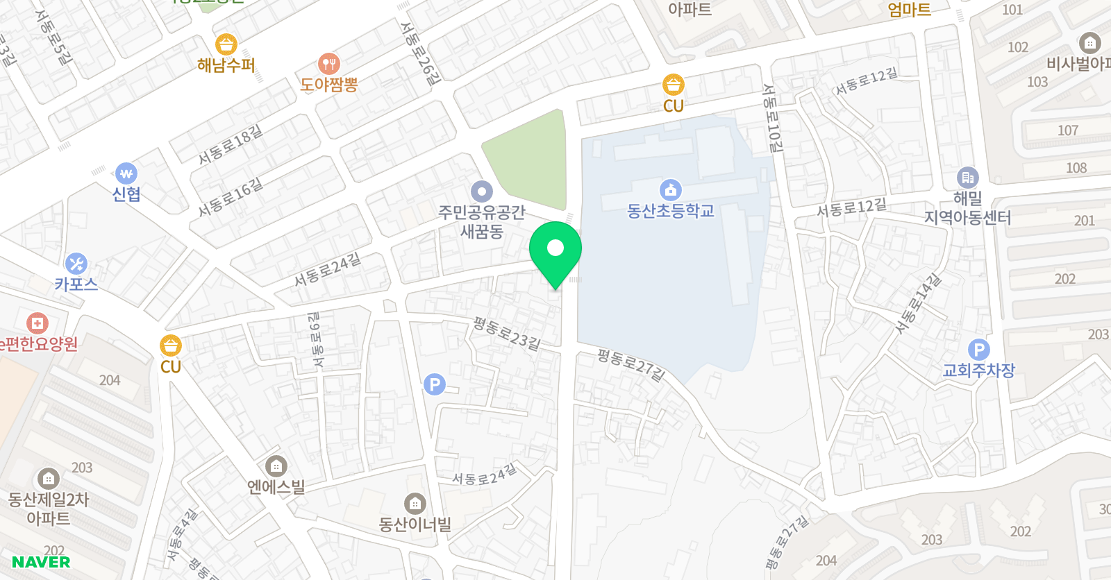 현대 학원 위치