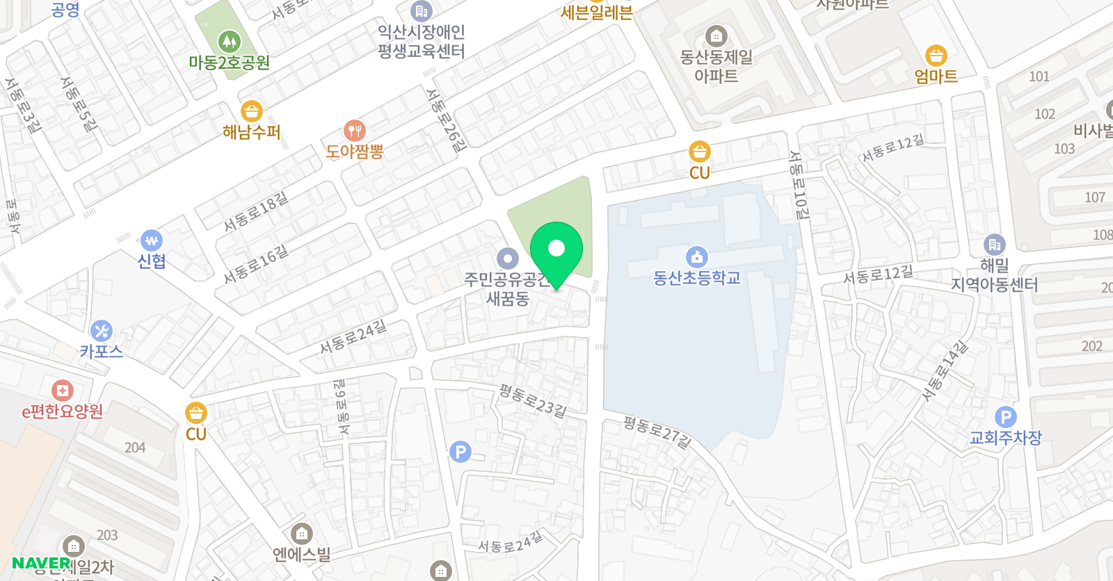 찬미 피아노음악학원 위치