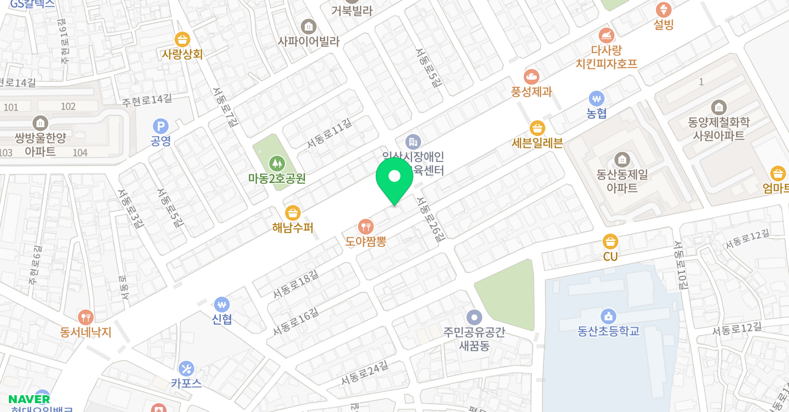 이룸 익산학원 위치
