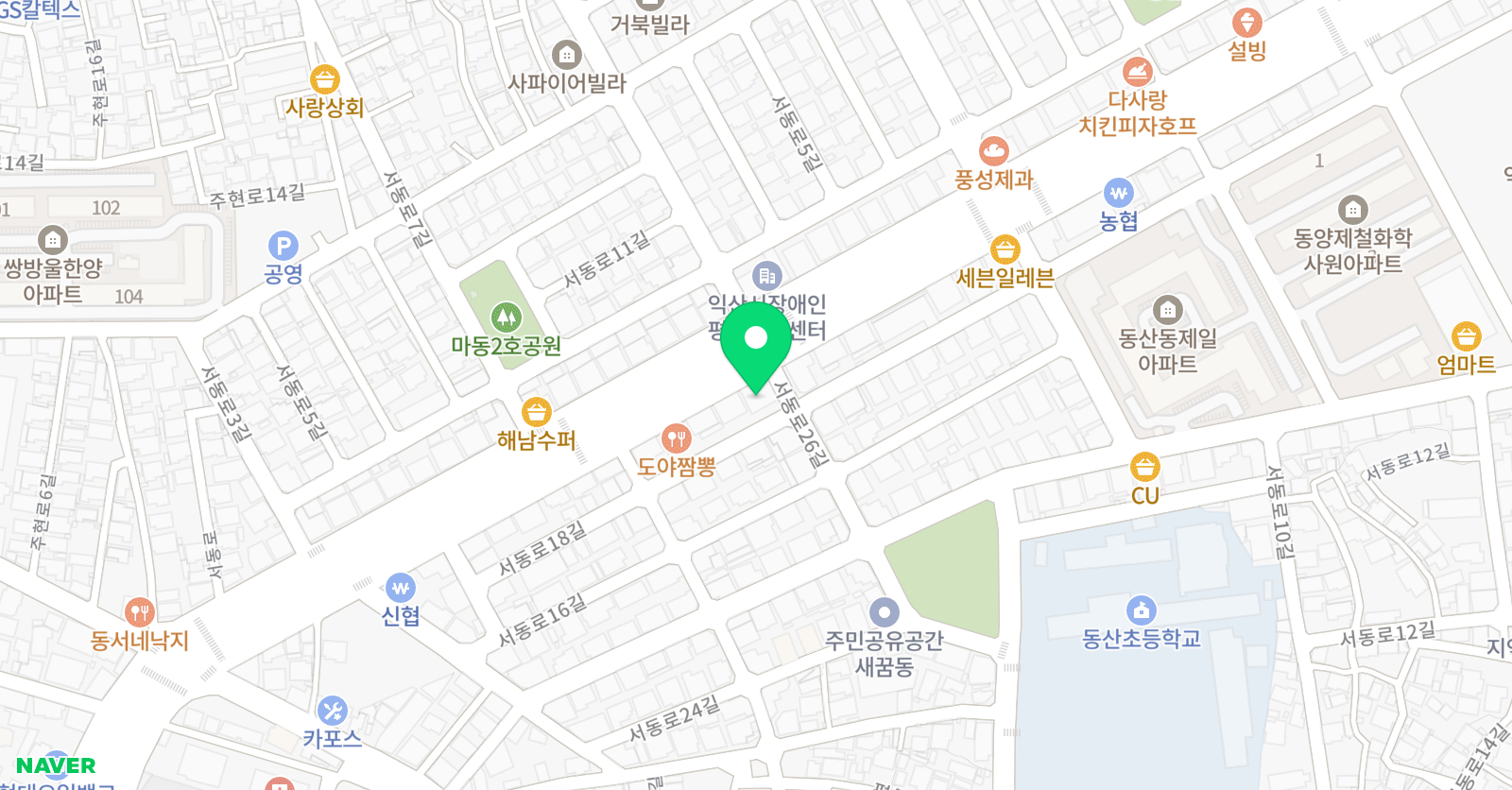 태권이든 학원 위치