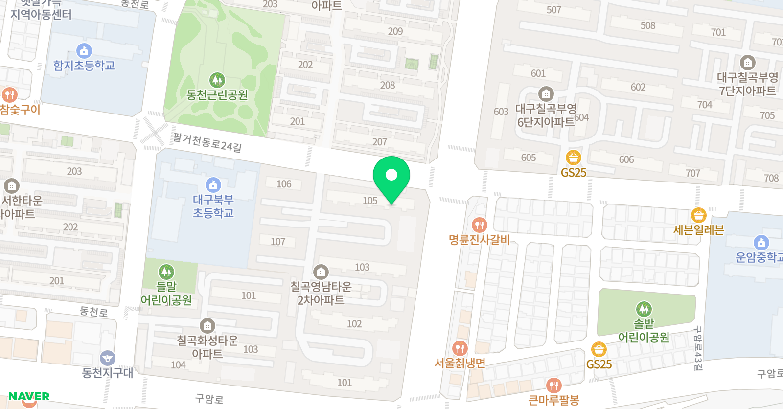놀작마이아트 놀작동천룸룸아트앳홈 위치