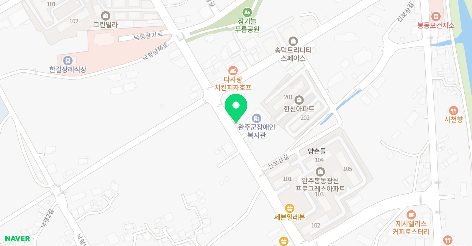 튼튼 영어마스터클럽 완주제1학습관 위치