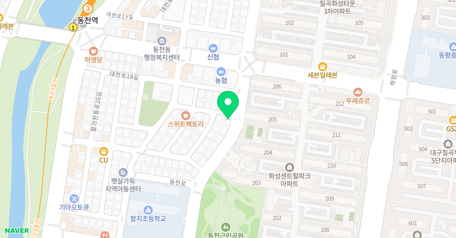 빨간펜 수학의달인 대구함지초점 위치