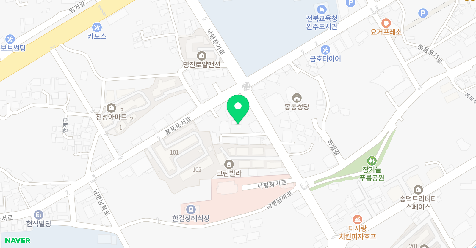봉동주짓수 퍼스트짐 위치