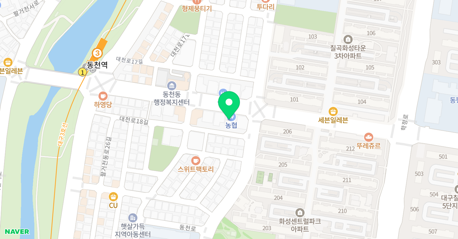 구상창의교구 위치
