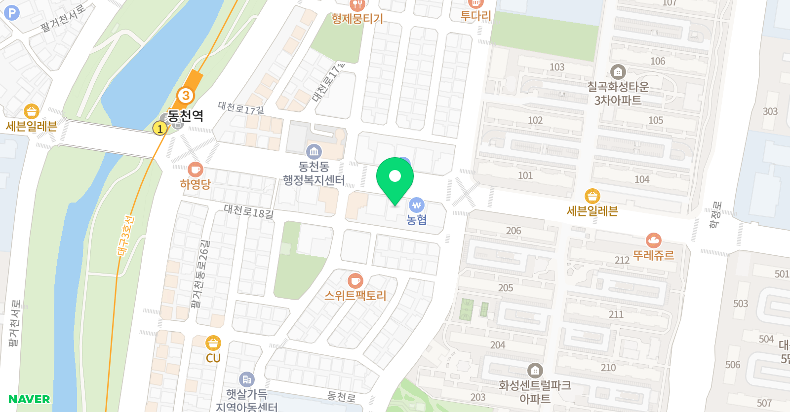 생각학원 영재의대관 위치