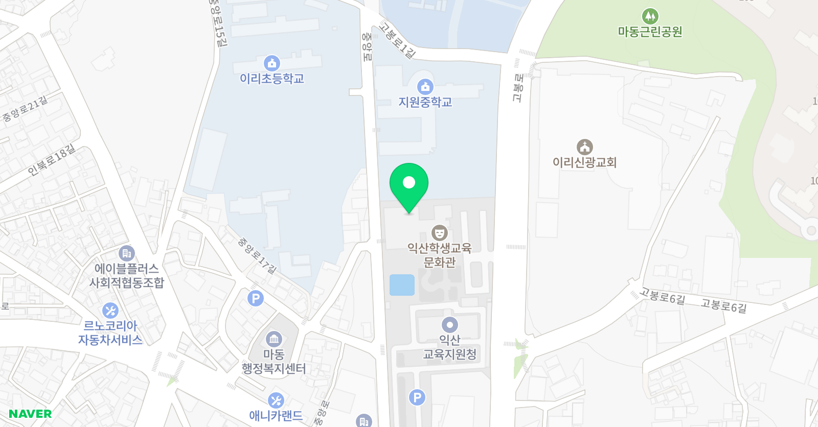 익산교육문화회관 수영장 위치
