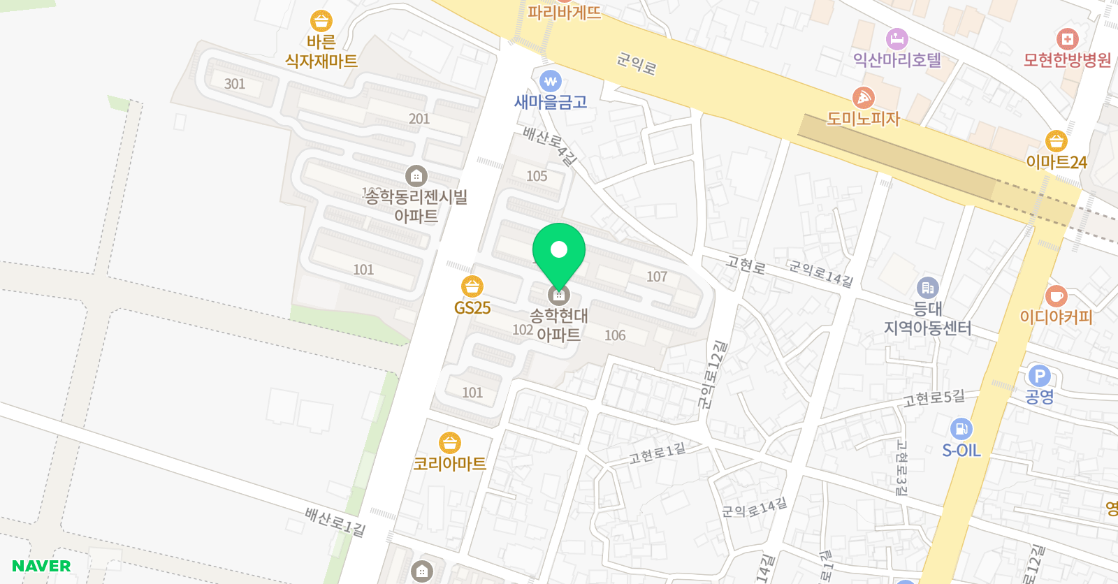 연세미러클 보습학원 위치