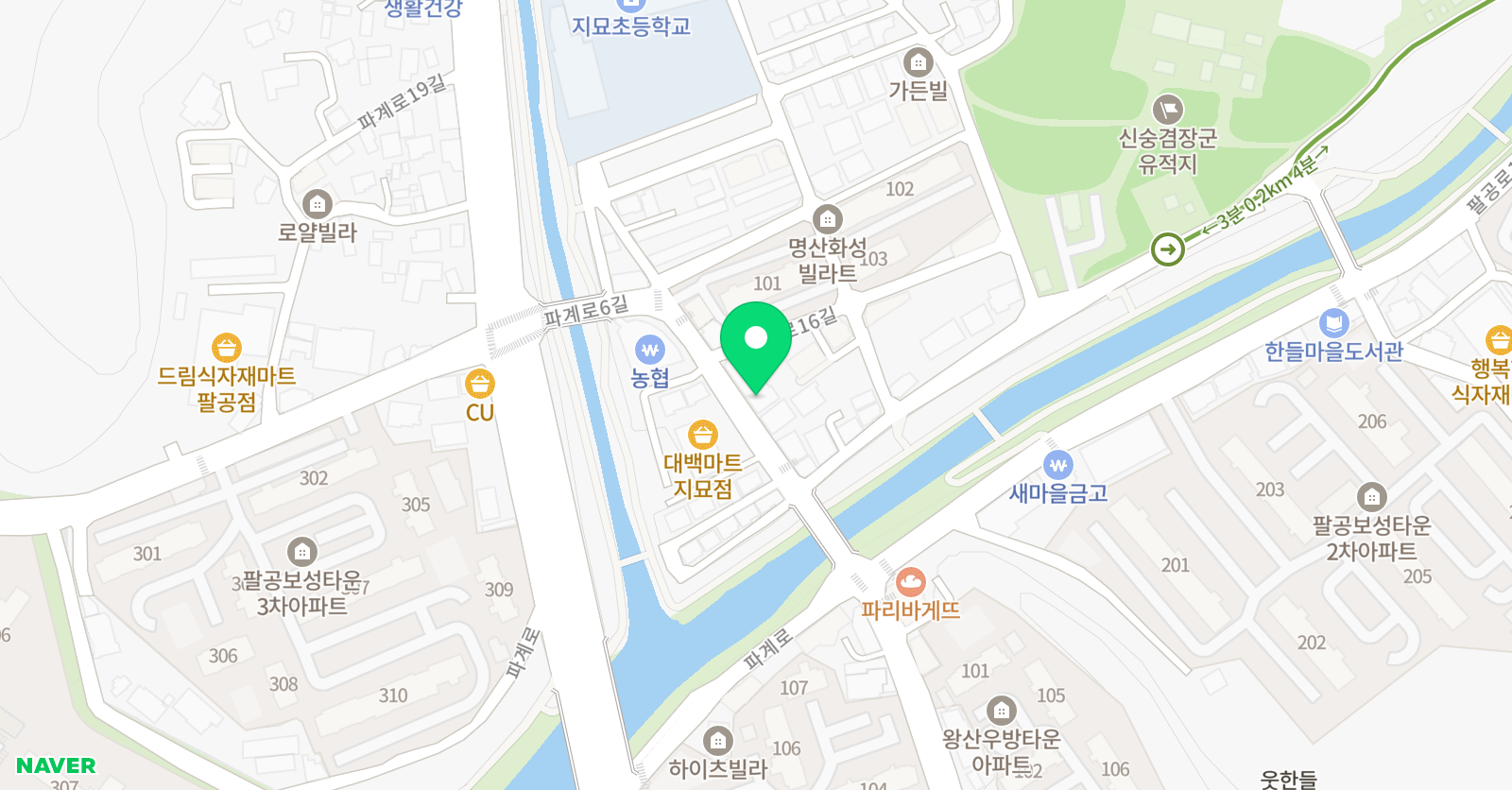본 수학학원 위치