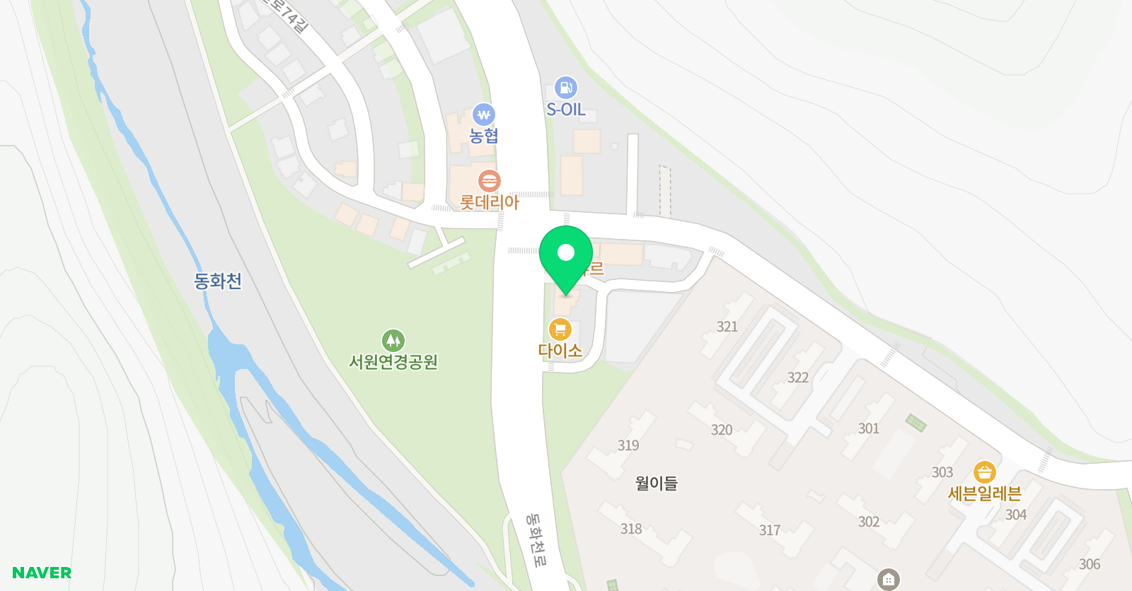 플로우 영어학원 위치