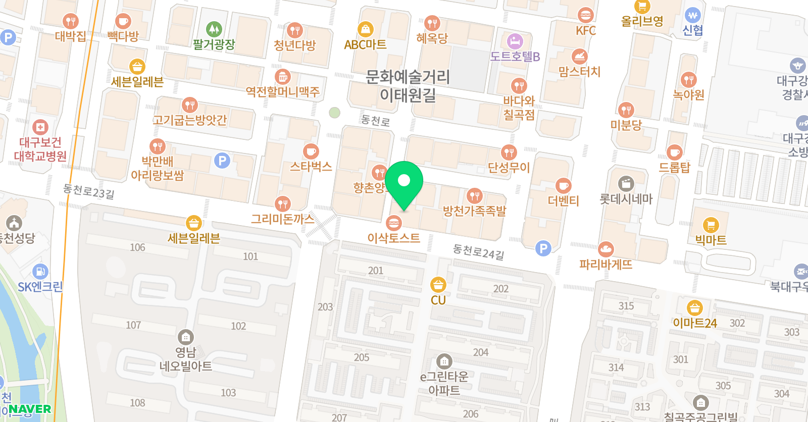 재능교육 대구칠곡학습센터 위치