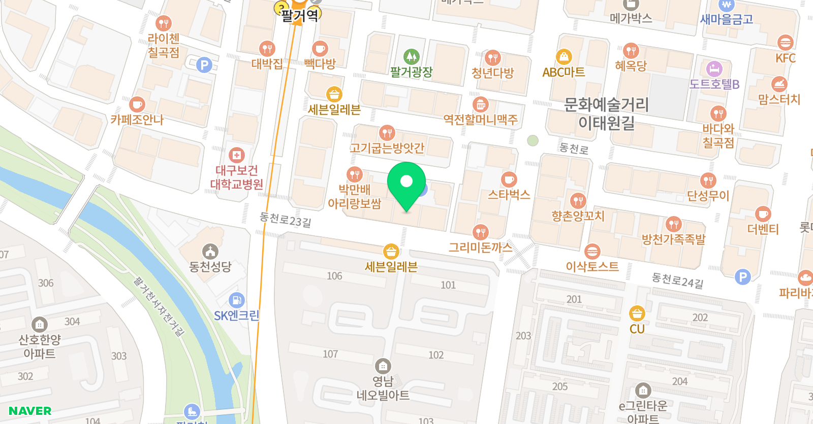 동천 테크민턴 테크니컬 배드민턴 위치