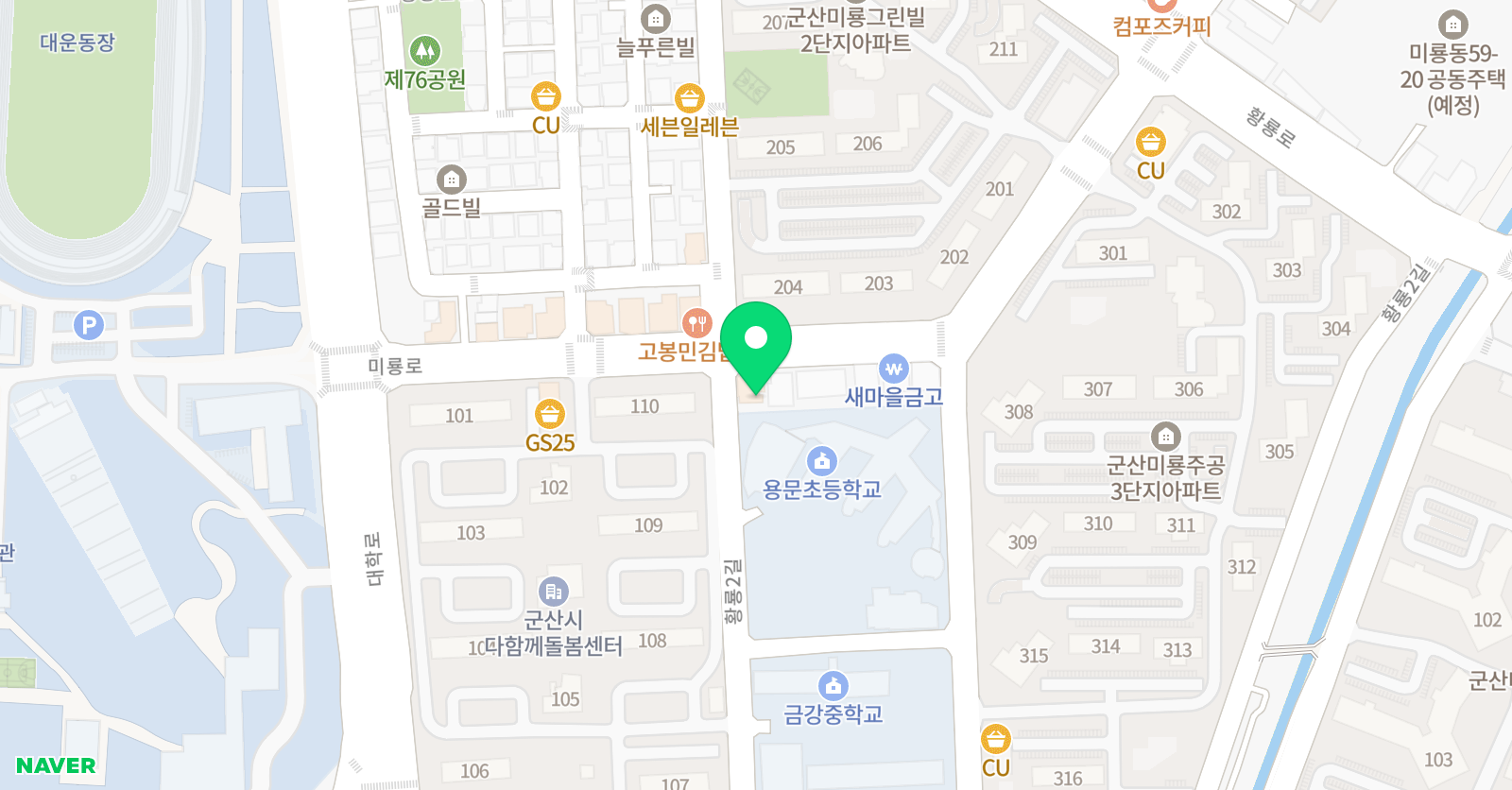 YBM잉글루 영어영재어학원 위치