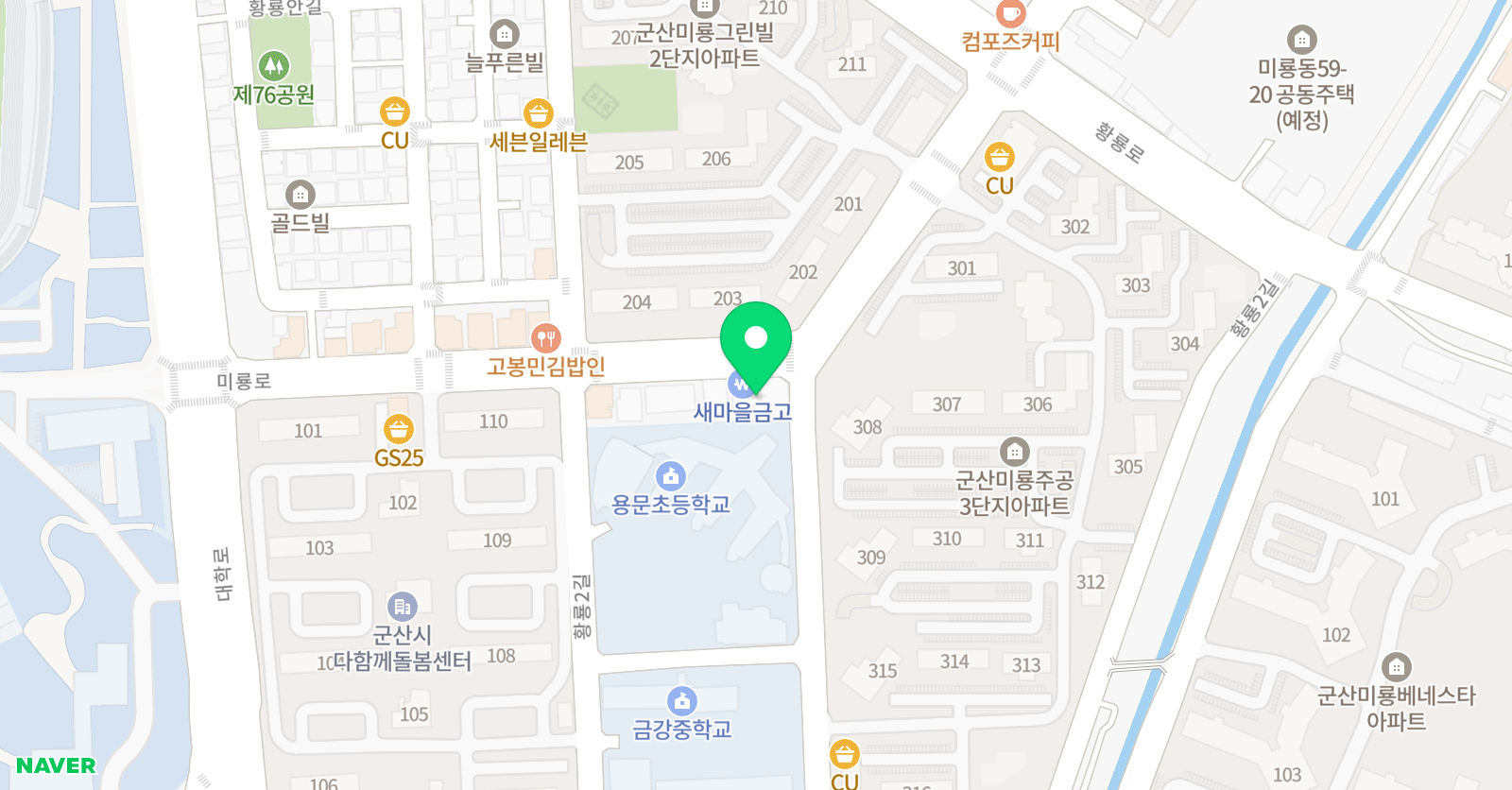 전주대학교 K 태권도 위치