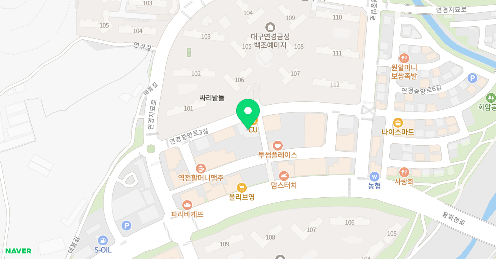 KNU이샘 수학학원 위치