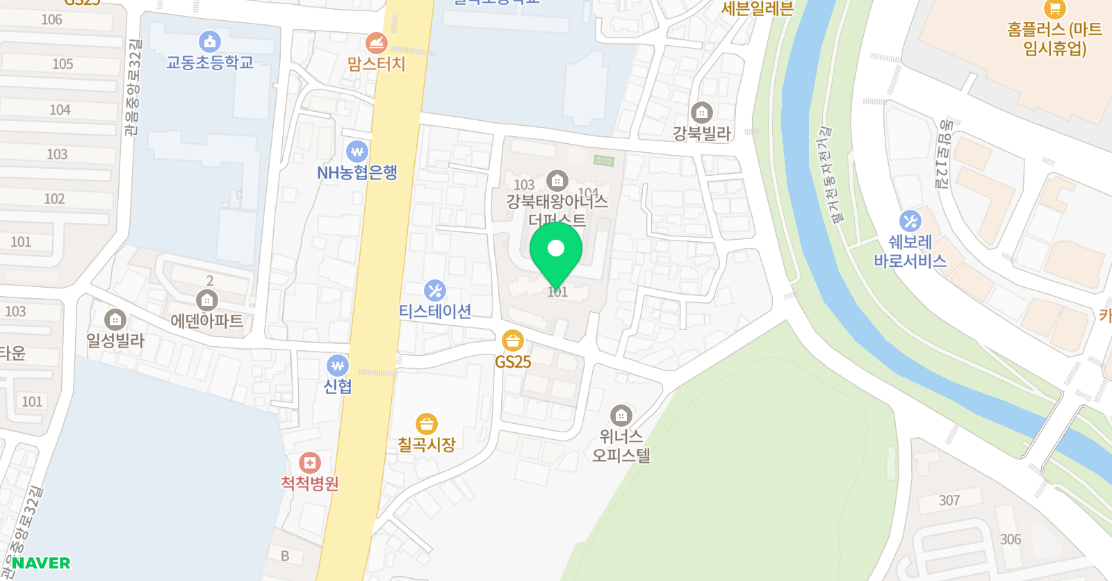 기탄 사고력교실 강북태왕더퍼스트점 위치