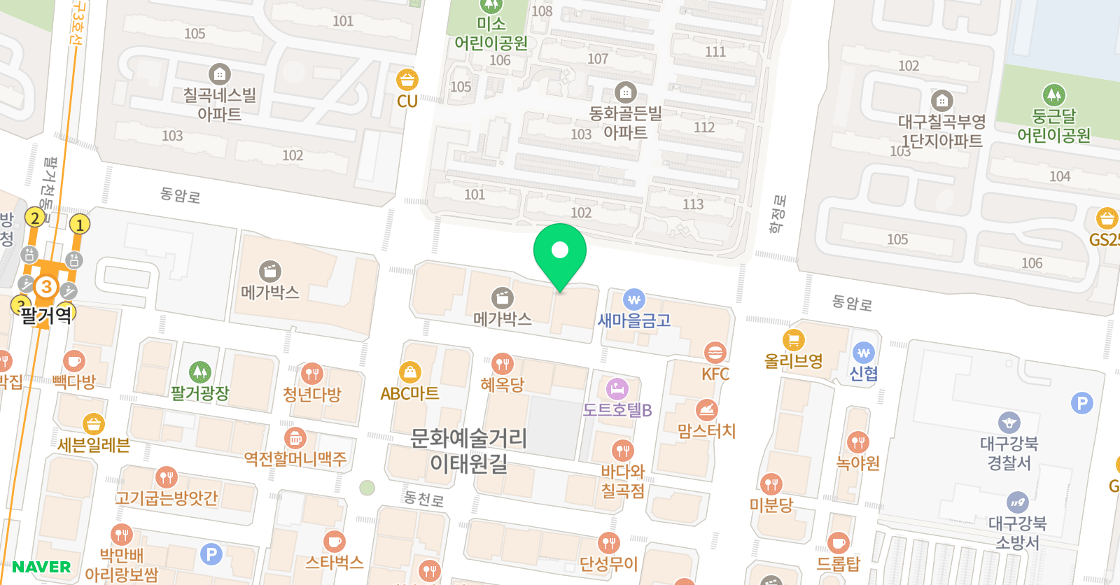 김영랑 발레학원 위치