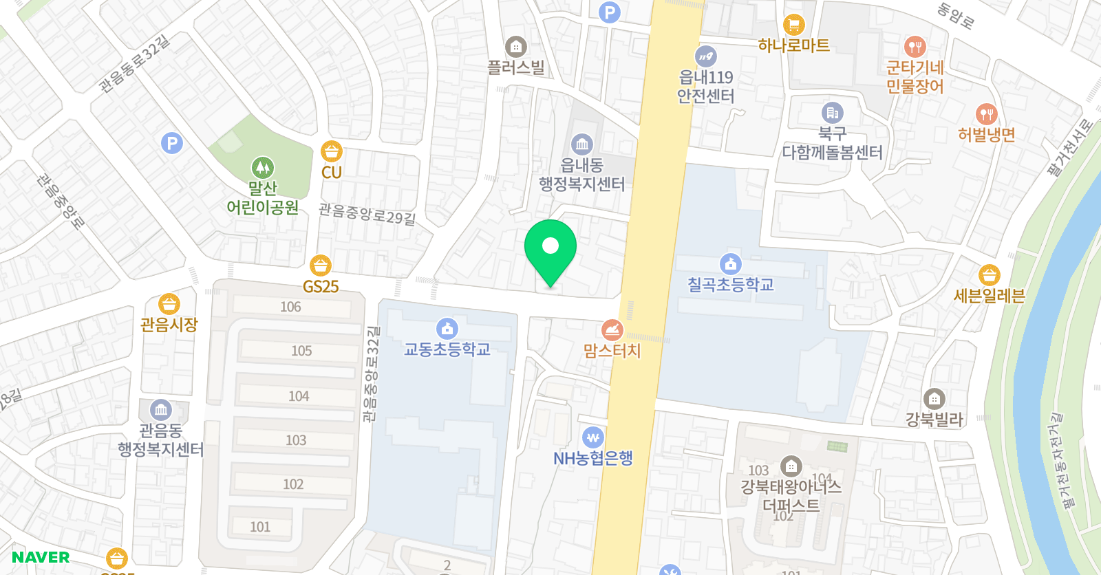 원탑 영어교습소 위치