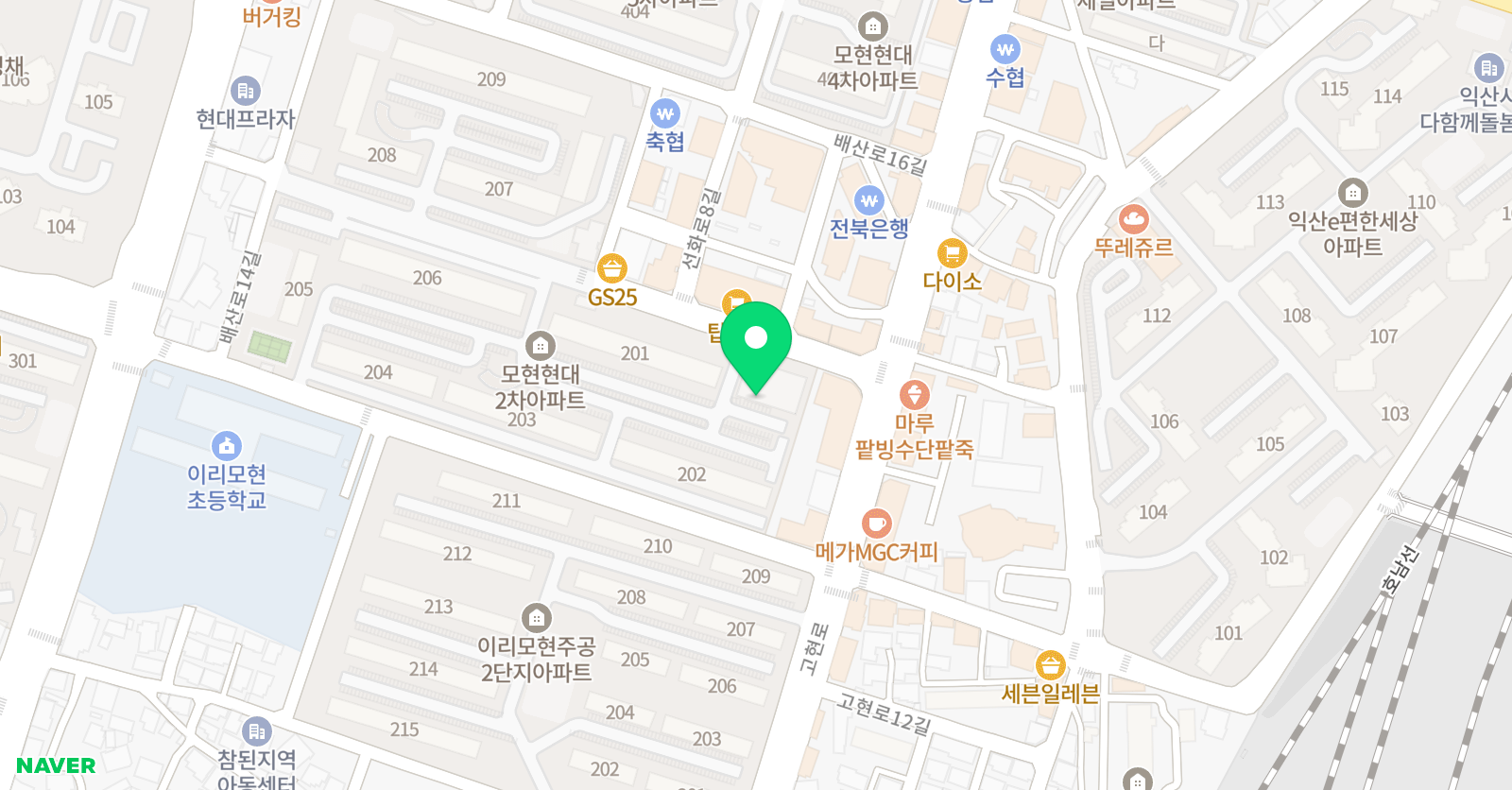 차이홍중국어 익산모현교습소 위치