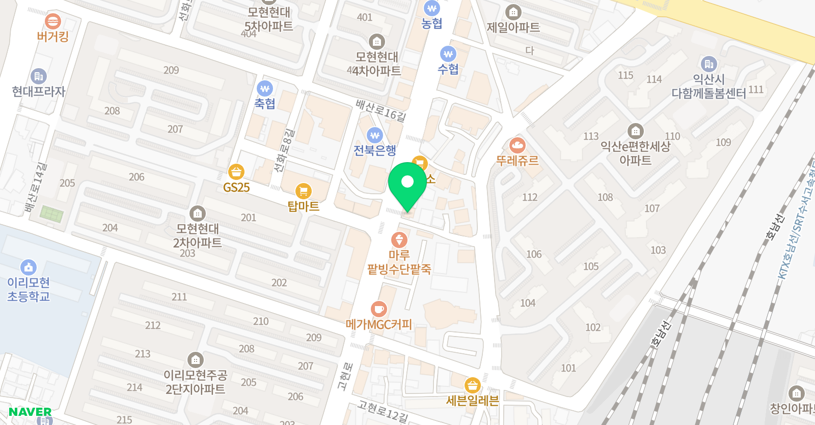 J&P 영어수학학원 위치