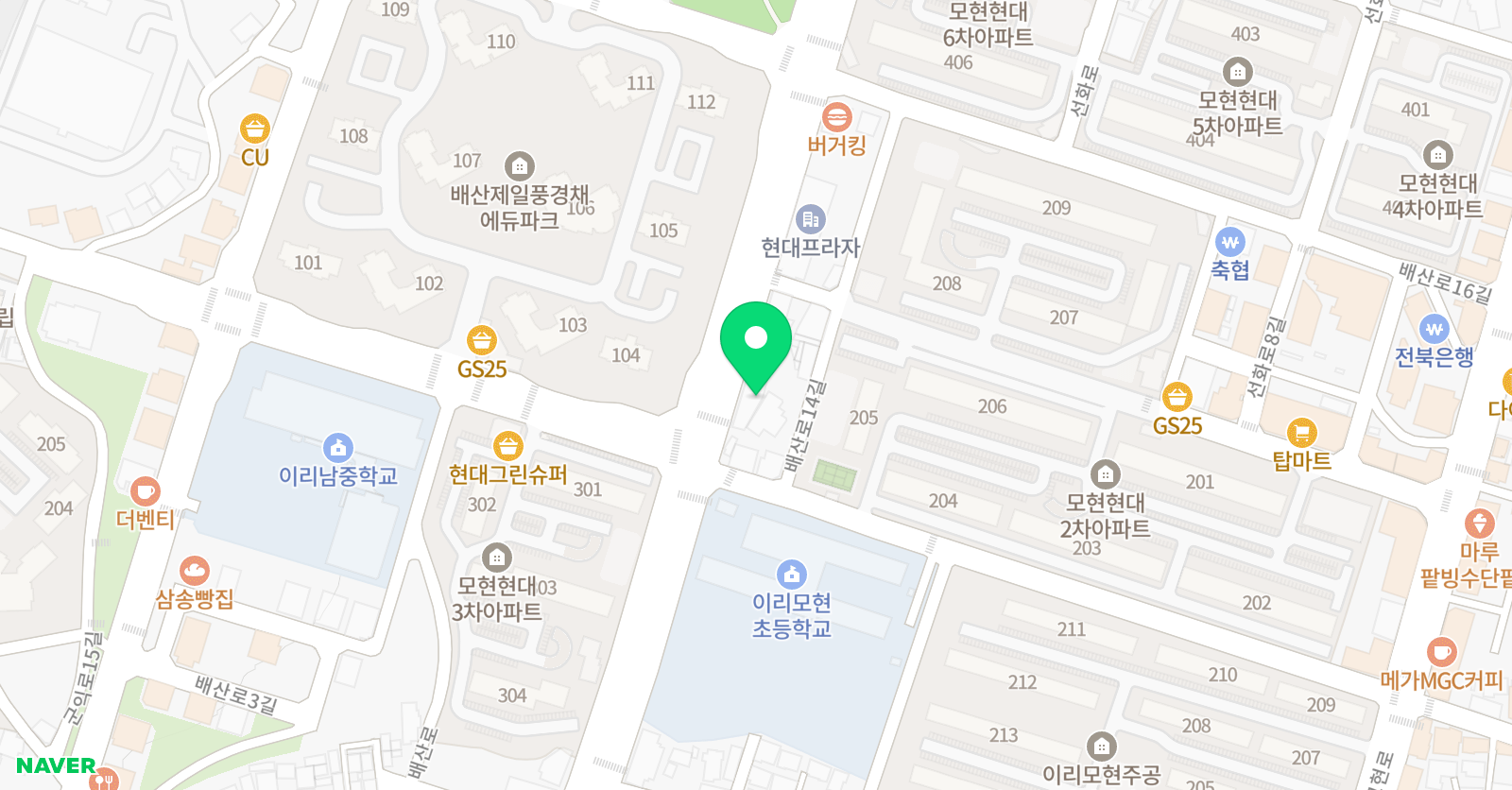 모현 와이엠에스 영어학원 위치