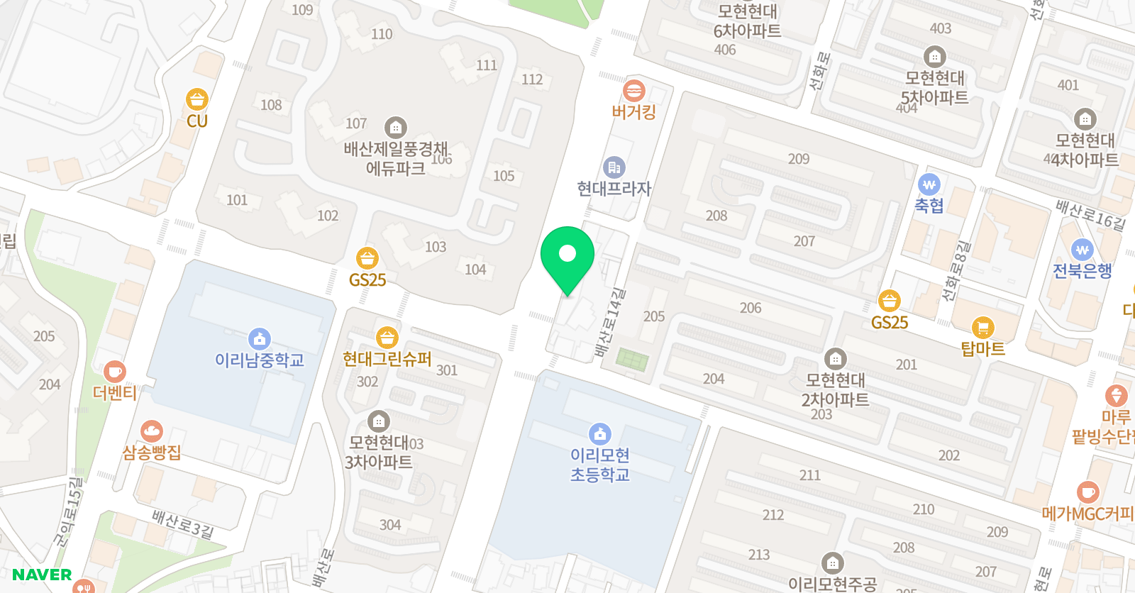 삼성 영어 모현교실 위치