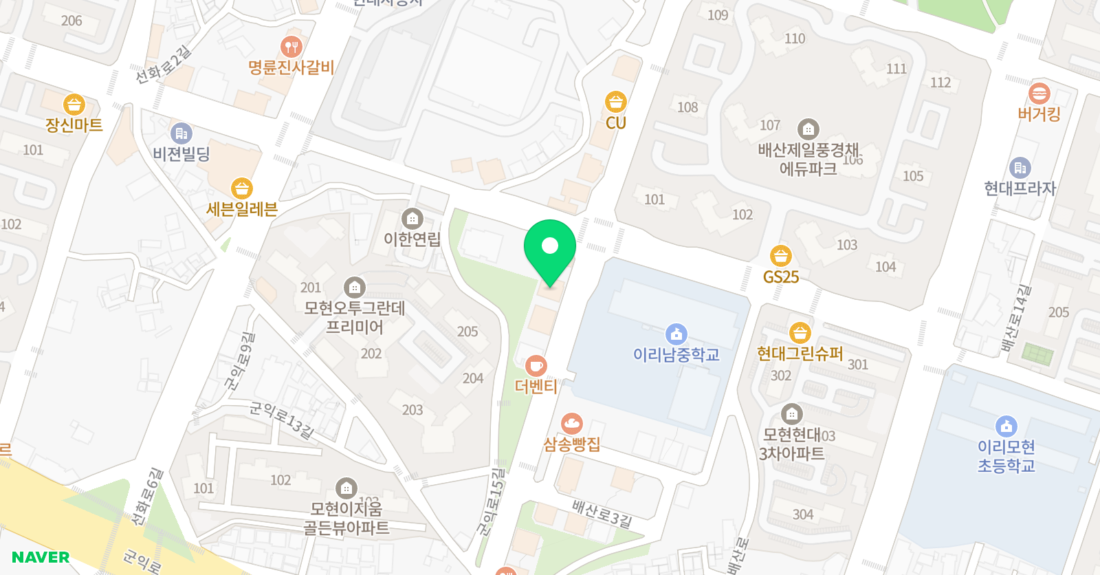원포인트 영어학원 위치
