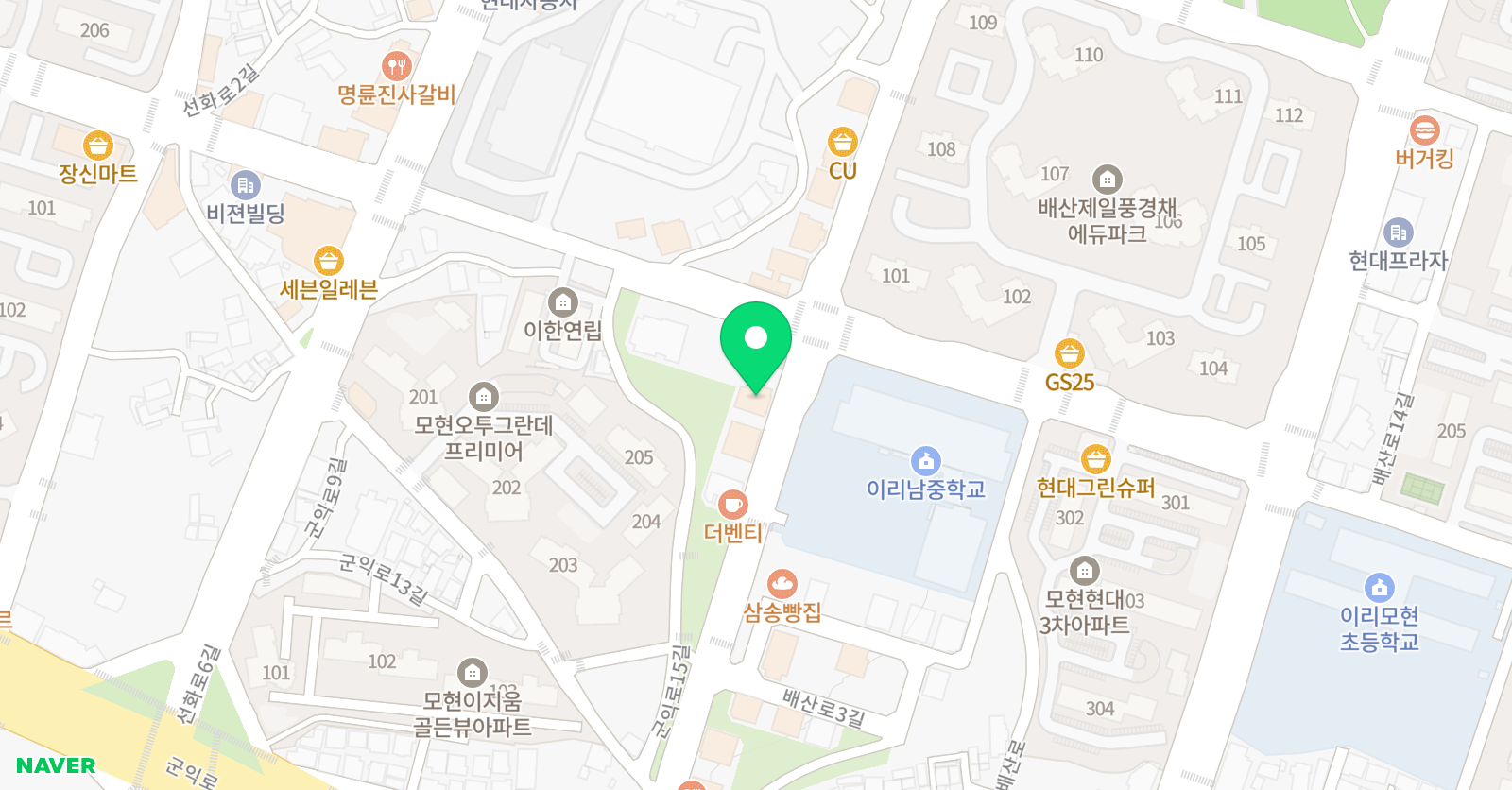 어나더클래스 수학학원 위치
