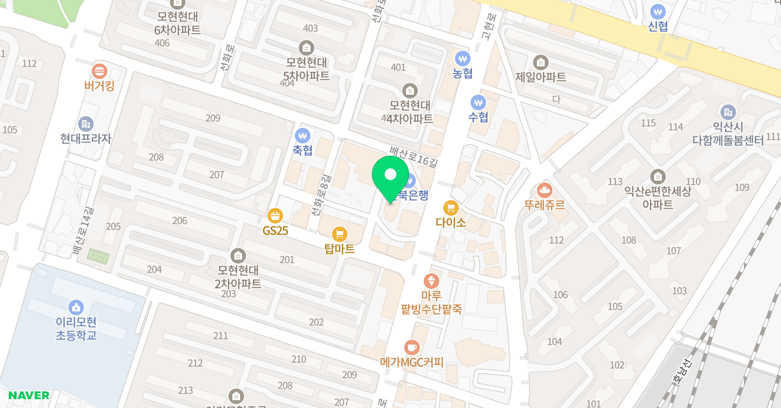 모현 엠퍼스트 수학전문학원 위치