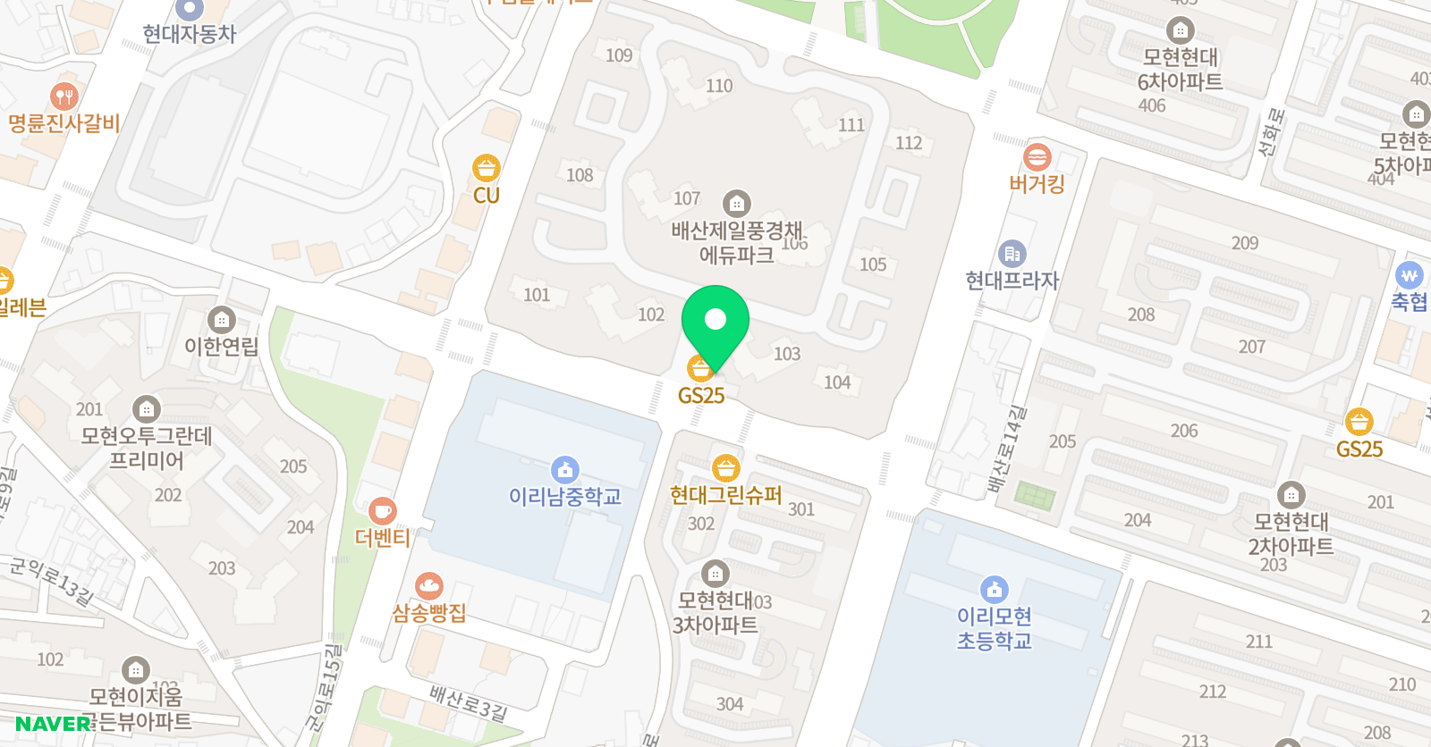 에코르 피아노학원 위치