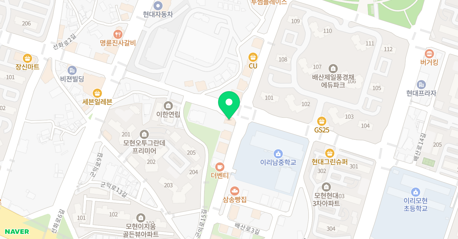에스더 영어학원 위치