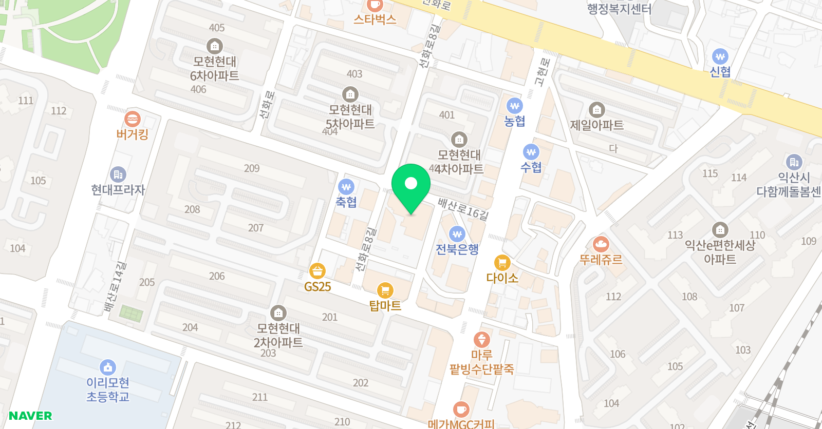아소비큐미르모현학원 위치