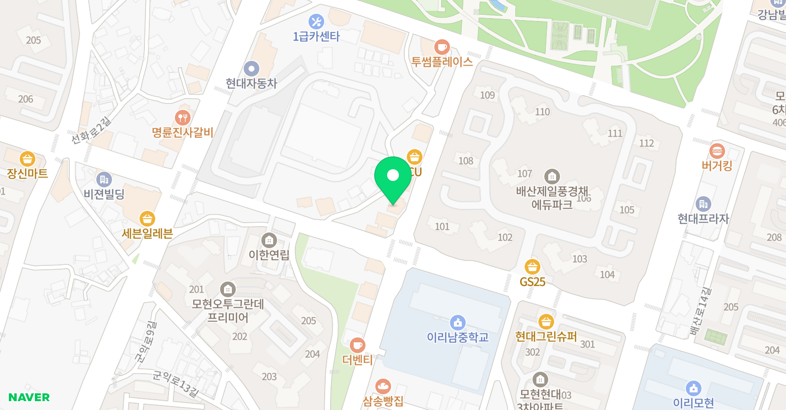 시매쓰 익산모현점 위치