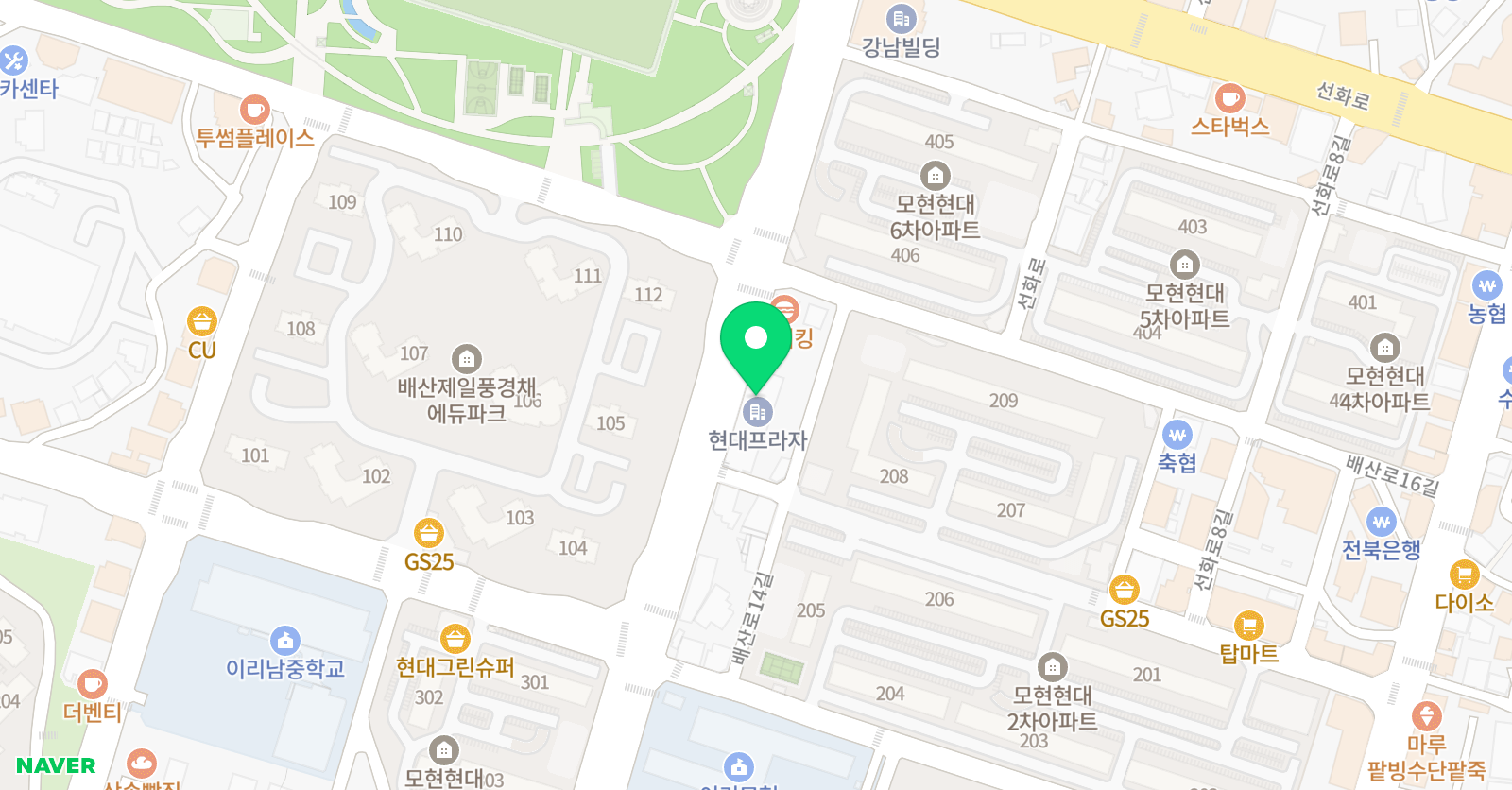 이레 학원 위치