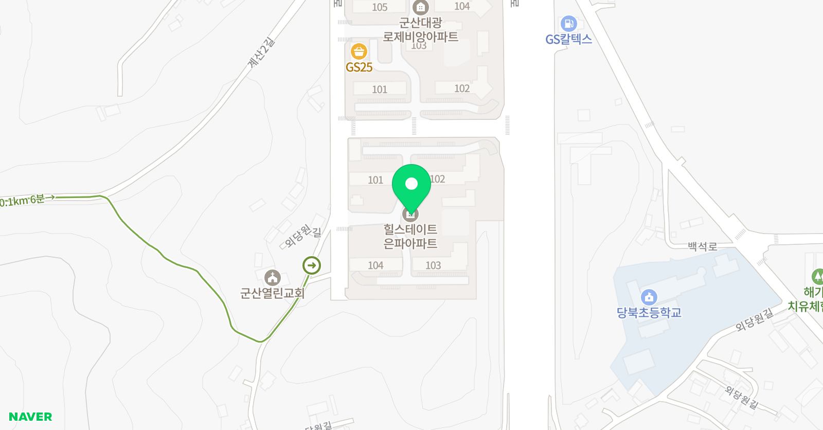 리드인 독서논술학원 은파점 위치