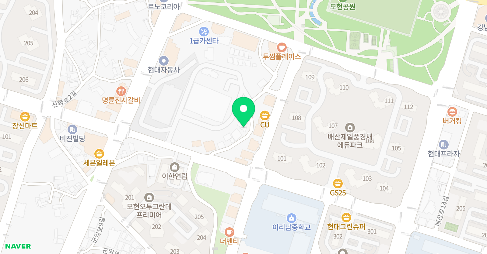 레벨업 수학공부방 위치