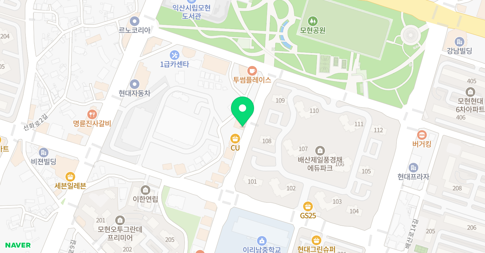 태극 태권도 위치