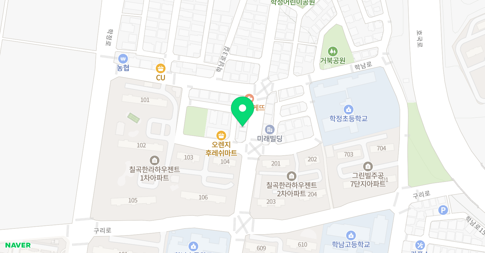 아소비 학정주니어학원 대구 위치